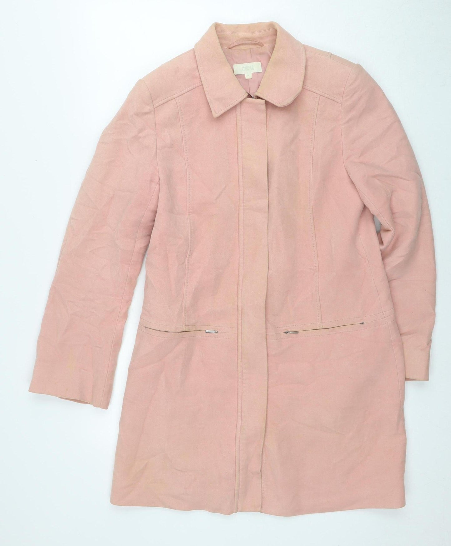 Womens UK Size 10 Marks and Spencer Pink Basic Jacket
