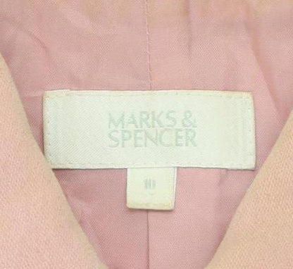 Womens UK Size 10 Marks and Spencer Pink Basic Jacket