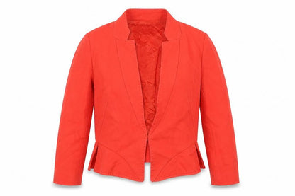 Womens UK Size XL Zara Red Basic Jacket