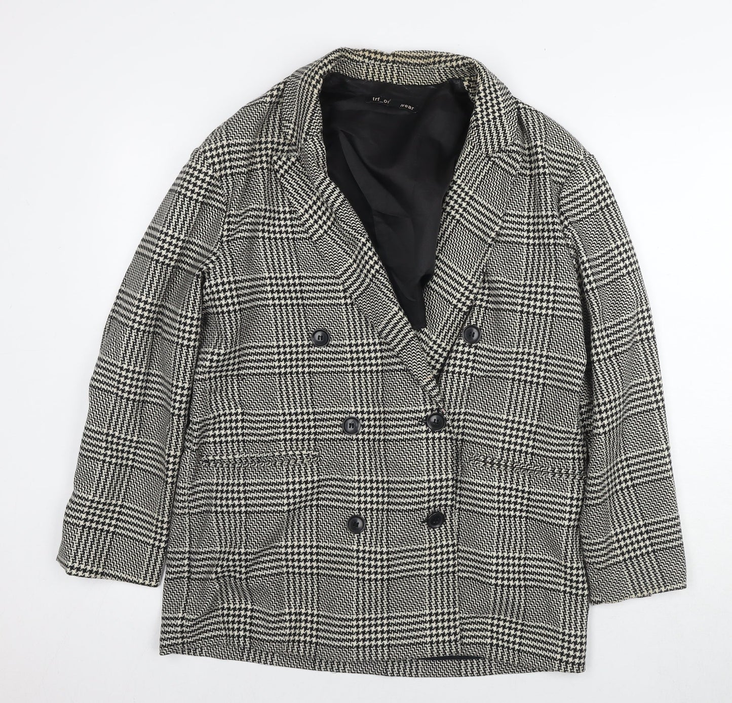 Womens UK Size 10 TRF Multicoloured Pea Coat