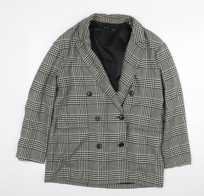 Womens UK Size 10 TRF Multicoloured Pea Coat