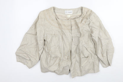 Womens UK Size 10 Marks and Spencer Beige Basic Jacket
