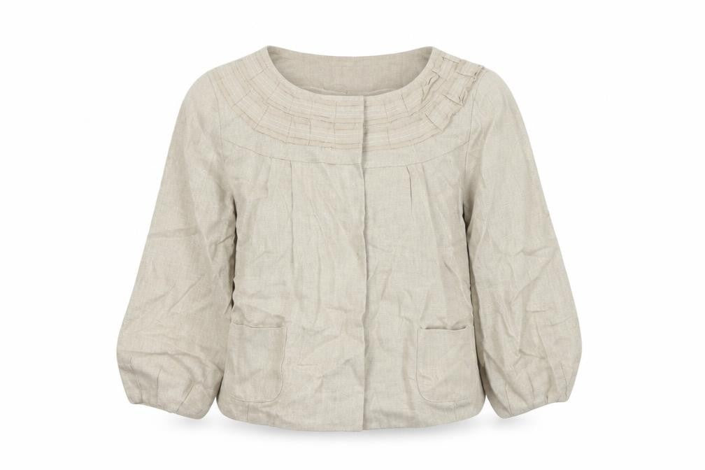 Womens UK Size 10 Marks and Spencer Beige Basic Jacket