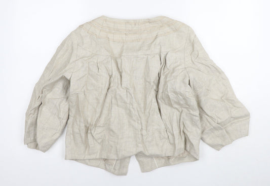 Womens UK Size 10 Marks and Spencer Beige Basic Jacket