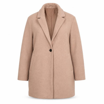 Womens UK Size 8 Pull&Bear Beige Overcoat