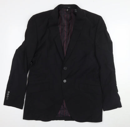 Mens UK Size 40 Zara Regular Black Suit Jacket
