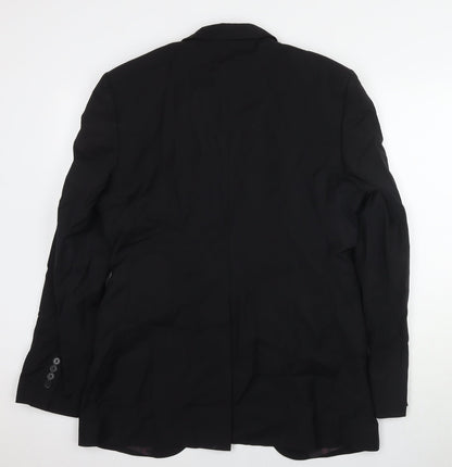 Mens UK Size 40 Zara Regular Black Suit Jacket