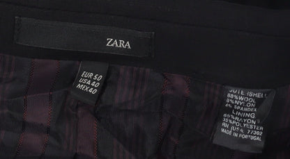 Mens UK Size 40 Zara Regular Black Suit Jacket