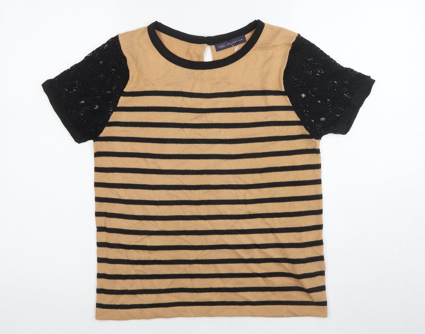 Womens UK Size 12 Marks and Spencer Multicoloured Jersey T-Shirt
