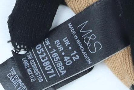 Womens UK Size 12 Marks and Spencer Multicoloured Jersey T-Shirt