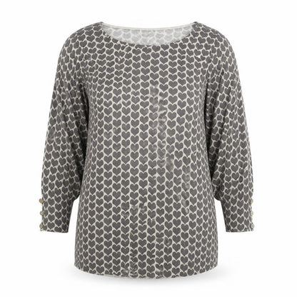 Womens UK Size 8 NEXT Grey Basic Blouse