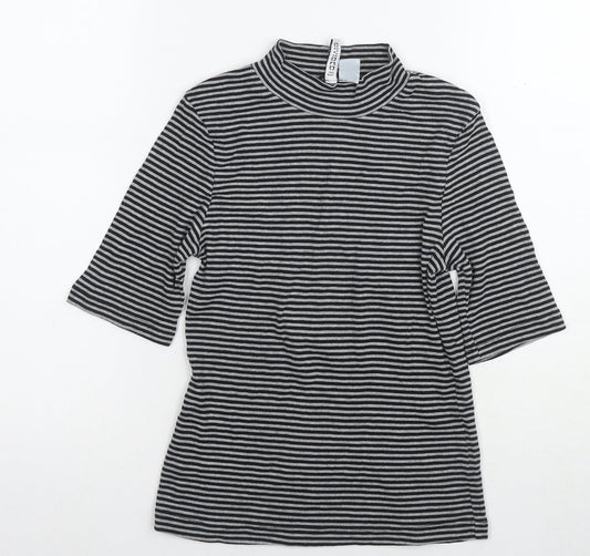 Womens UK Size S H&M Black Basic T-Shirt