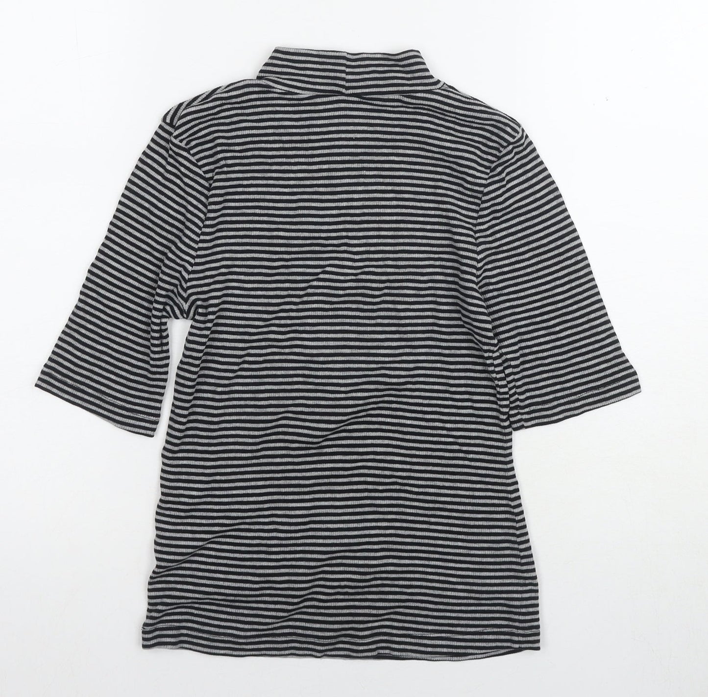 Womens UK Size S H&M Black Basic T-Shirt
