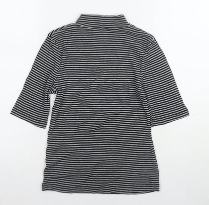 Womens UK Size S H&M Black Basic T-Shirt