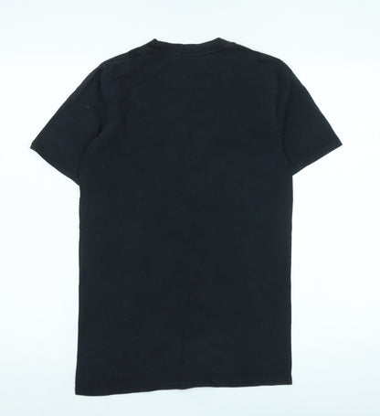 Nintendo Boys Black Graphic T-Shirt, Small, Regular Fit