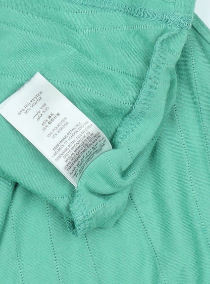 Womens UK Size 10 Rocha John Rocha Green Basic T-Shirt