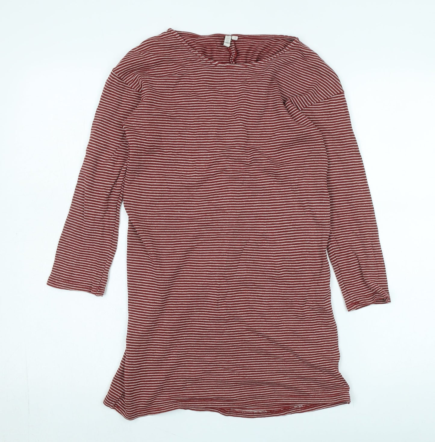 Komodo Women's Red Striped Shift Dress Size 8