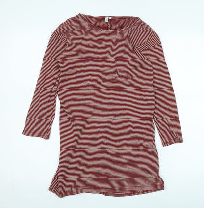 Komodo Women's Red Striped Shift Dress Size 8