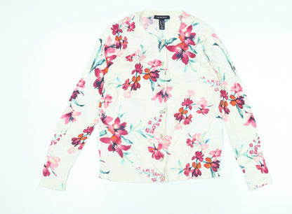 Land's End Women's XS Floral Cardigan, Multicoloured, Petites