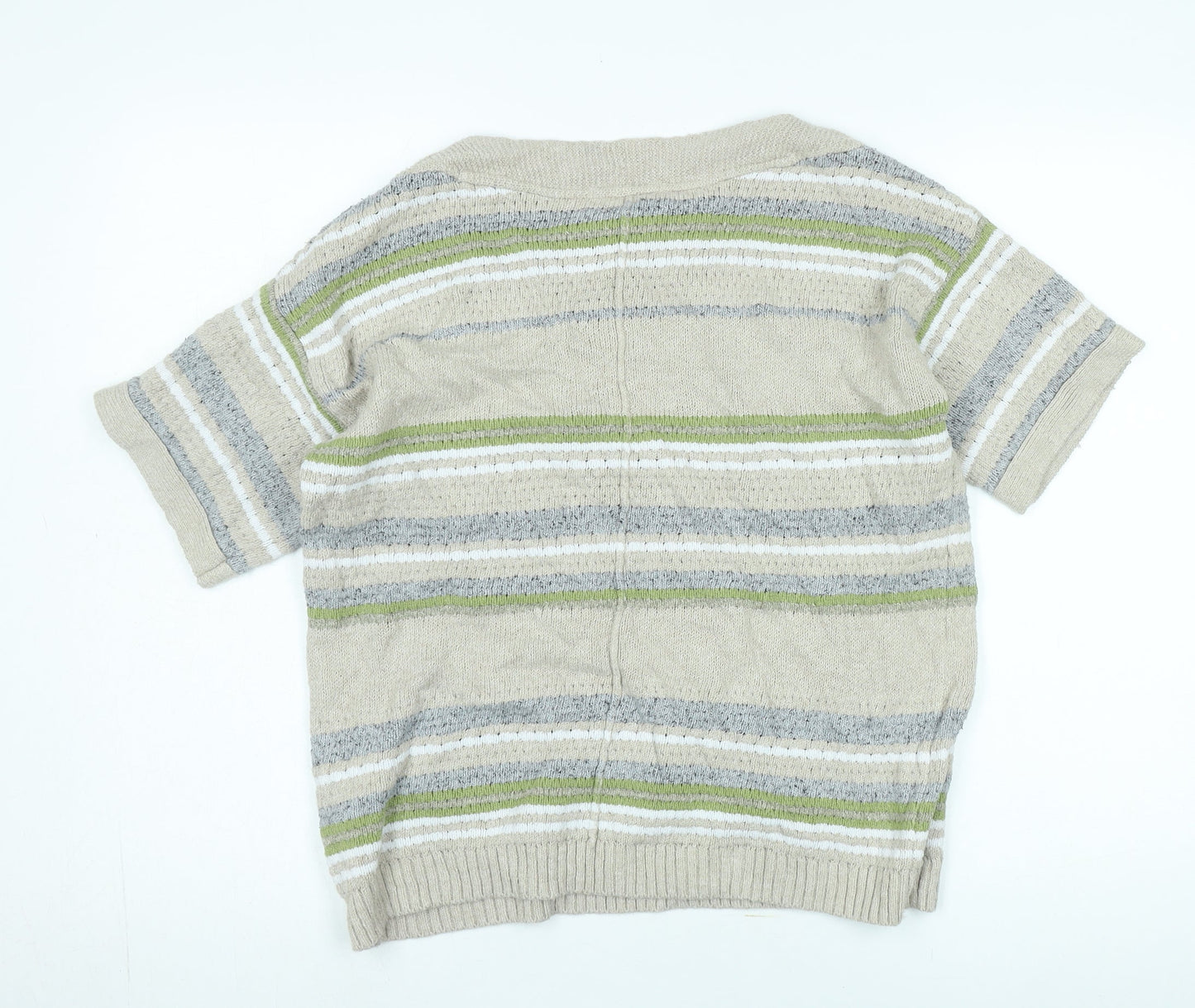 Womens UK Size M TOM TAILOR Beige Pullover Jumper