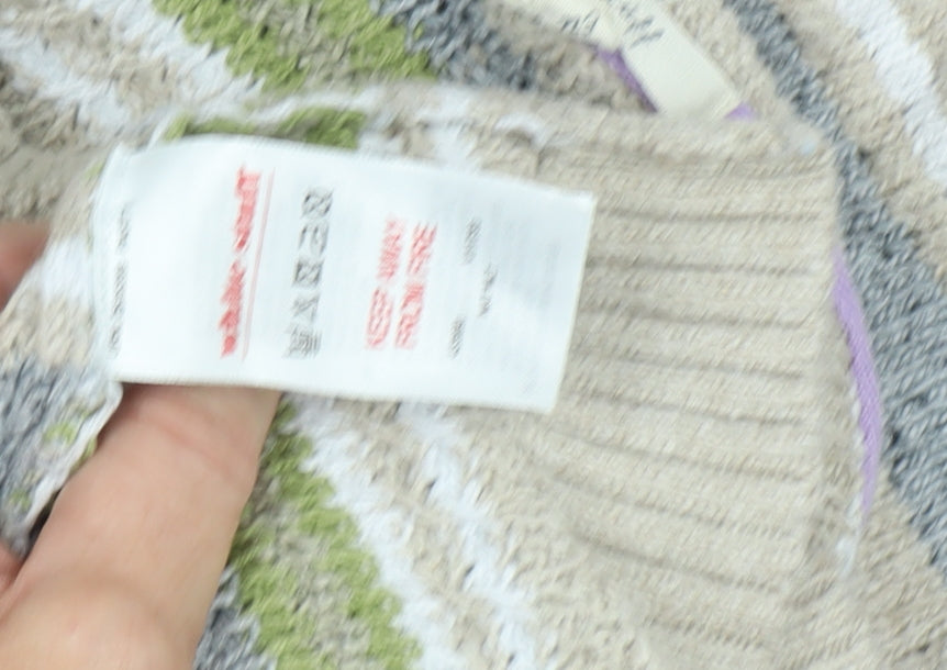 Womens UK Size M TOM TAILOR Beige Pullover Jumper