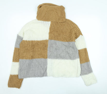 Womens UK Size L Brave Soul Multicoloured Pullover Jumper