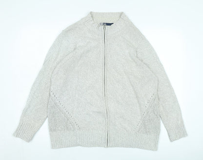 Xtr Tee Men's Ivory Cotton Full Zip Jumper XS