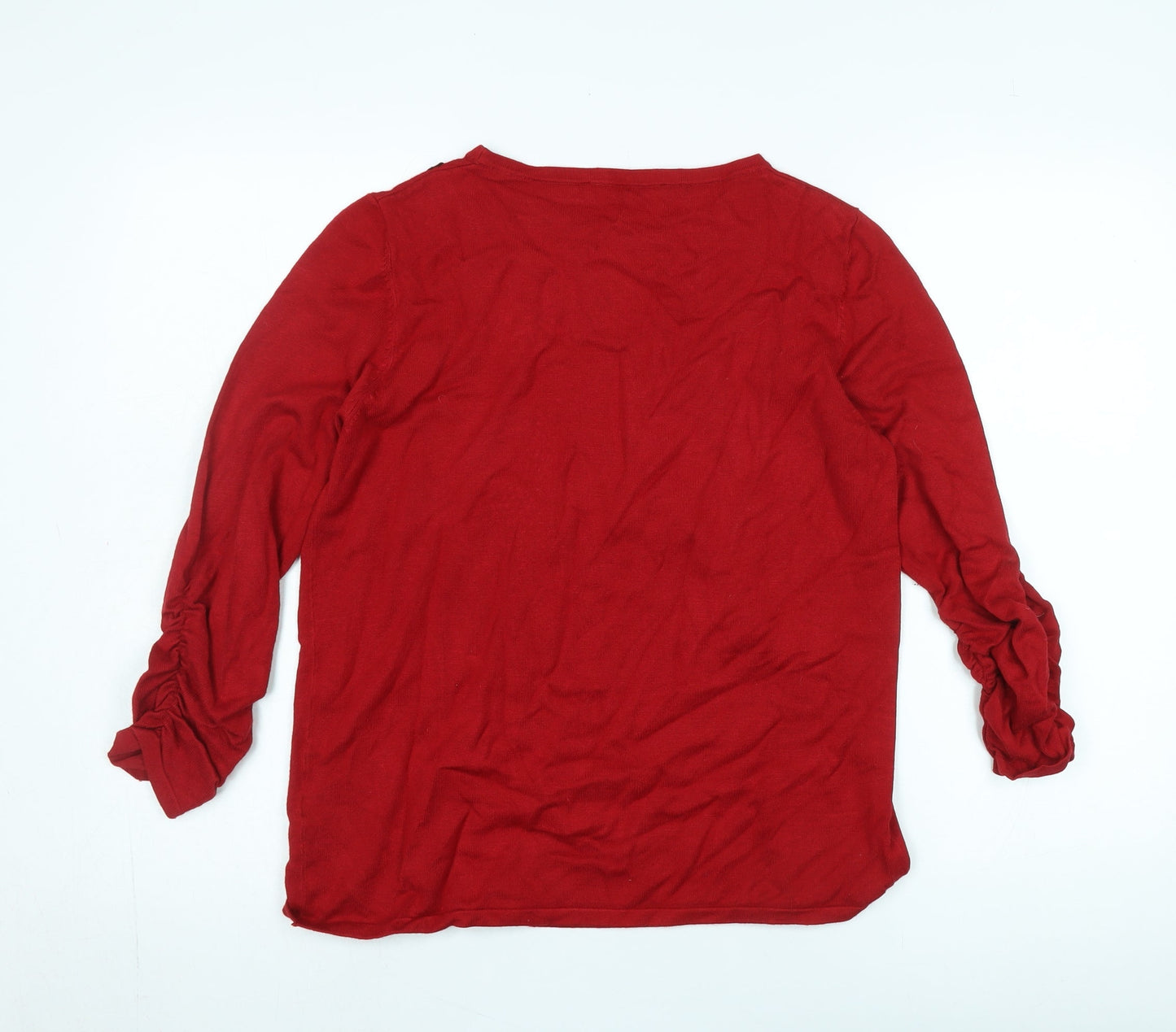 Womens UK Size 10 Betty Barclay Red Pullover Jumper