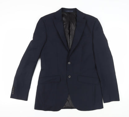 Mens UK Size 36 Marks and Spencer Regular Blue Suit Jacket