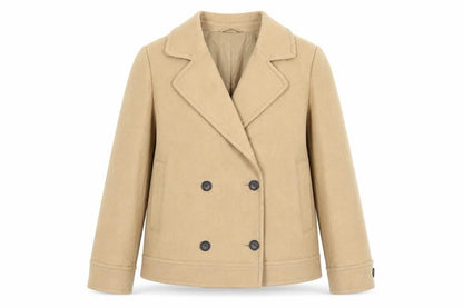 Womens UK Size 14 Marks and Spencer Beige Pea Coat