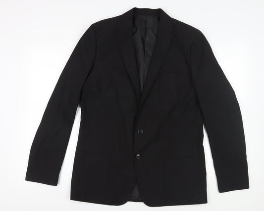 Mens UK Size 41 Marks and Spencer Regular Black Suit Jacket