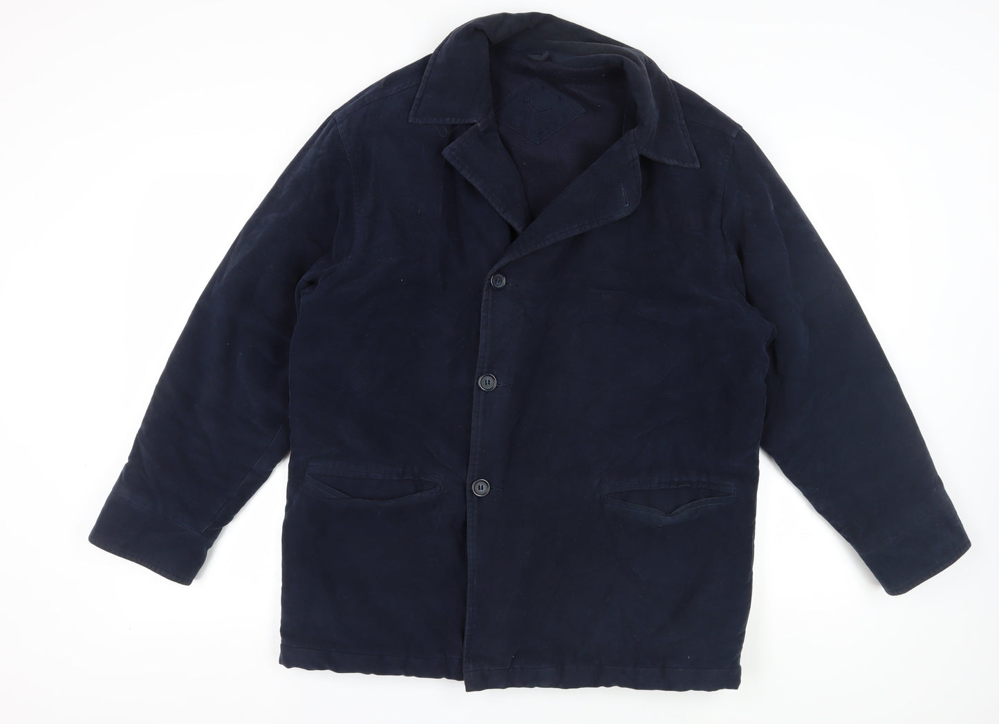 Mens UK Size M BHS Blue Overcoat