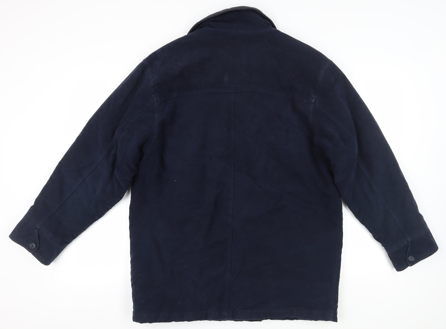 Mens UK Size M BHS Blue Overcoat