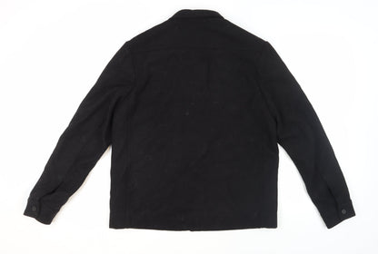 Mens UK Size M H&M Black Basic Jacket