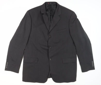 Mens UK Size 44 Ciro Citterio Regular Black Suit Jacket