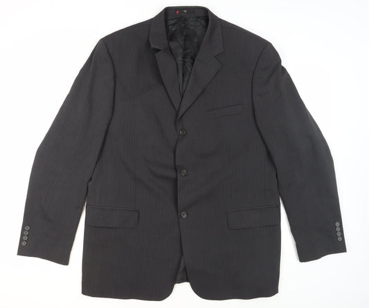 Mens UK Size 44 Ciro Citterio Regular Black Suit Jacket