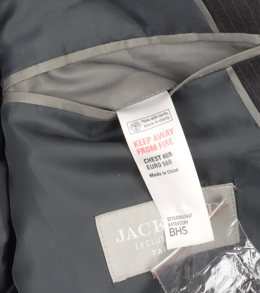 Mens UK Size 46 Jack Reid Regular Grey Suit Jacket