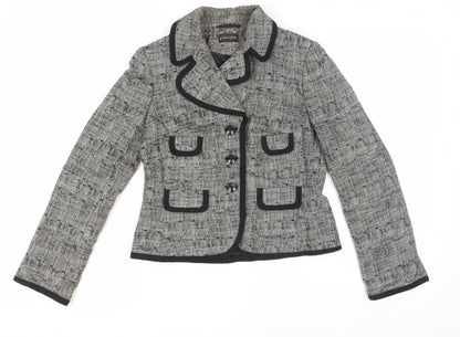 Principles Women's Grey Bouclé Suit Jacket Size 12