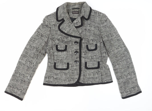 Principles Women's Grey Bouclé Suit Jacket Size 12