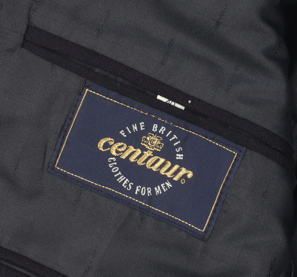 Mens UK Size 40 Centaur Regular Black Suit Jacket