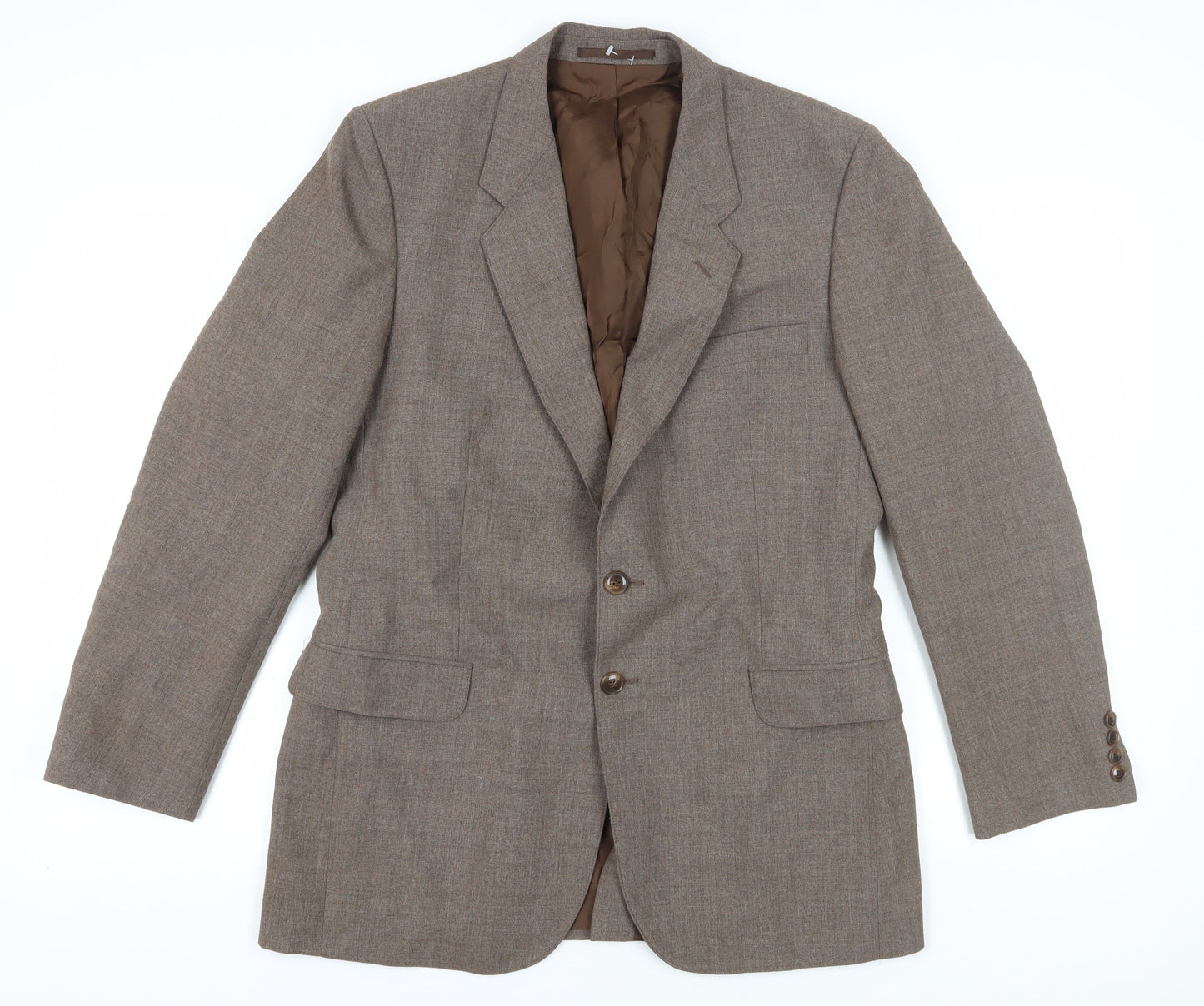 Mens UK Size 40 St Michael Regular Brown Suit Jacket