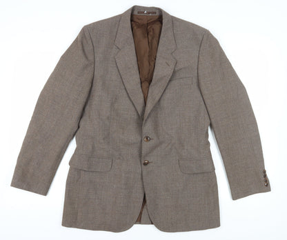 Mens UK Size 40 St Michael Regular Brown Suit Jacket