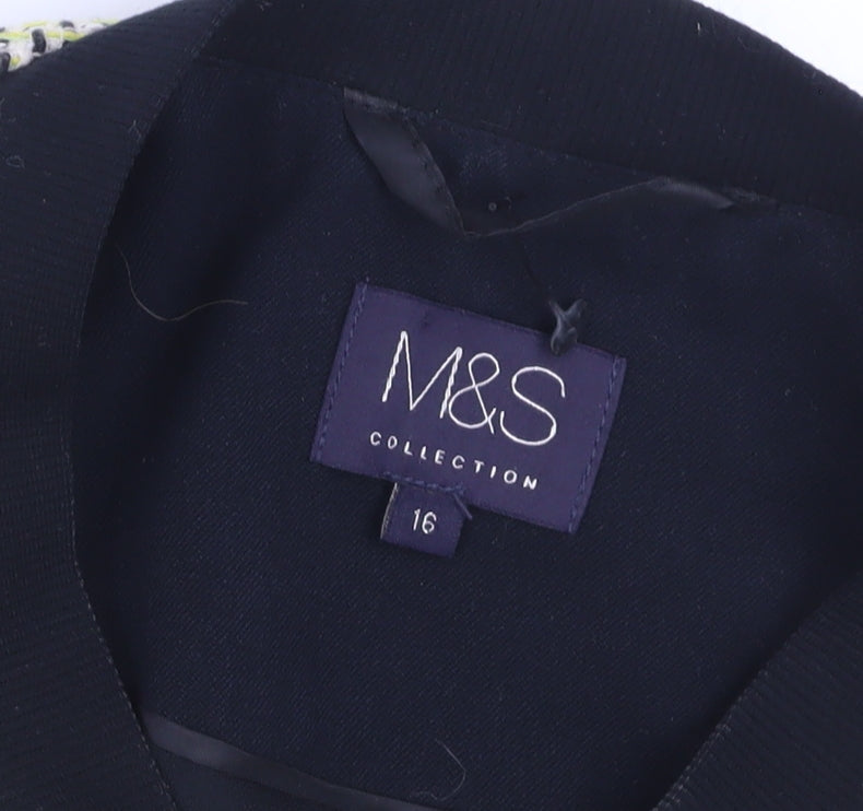 Marks and Spencer Women's Multicoloured Blazer Size 16