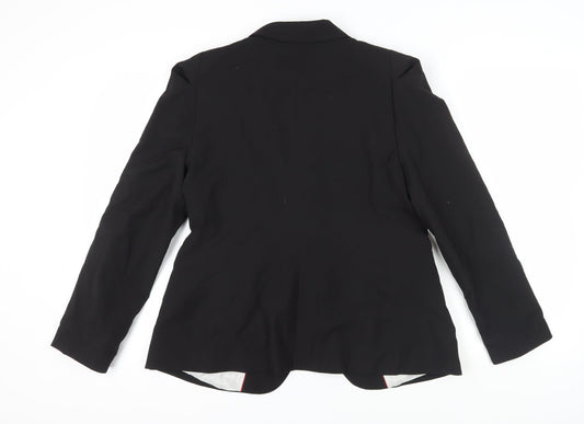 Zara Women's Black Blazer, XL, Business Formal, Single-Breasted
