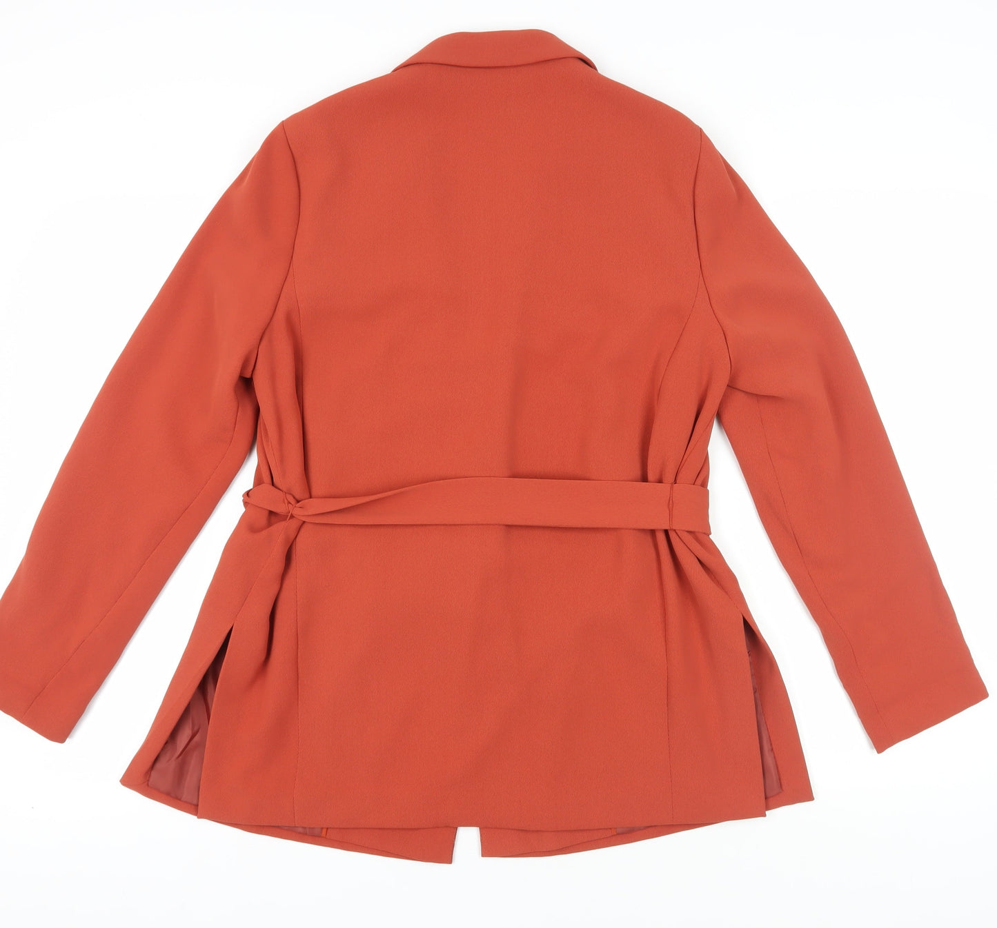 Next Women's Orange Blazer - Size 14, Belted, Autumn
