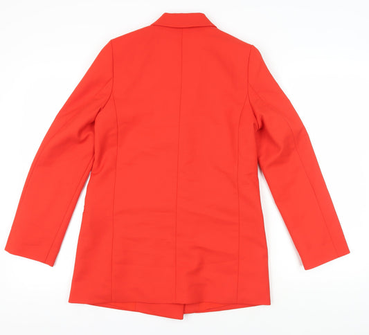 H&M Women's Red Double-Breasted Blazer XS