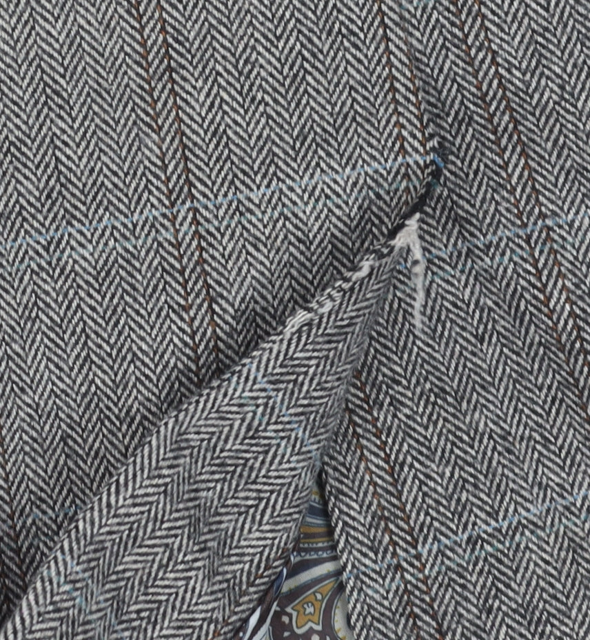 Broadstone Bros Men's Grey Check Tweed Blazer 44R