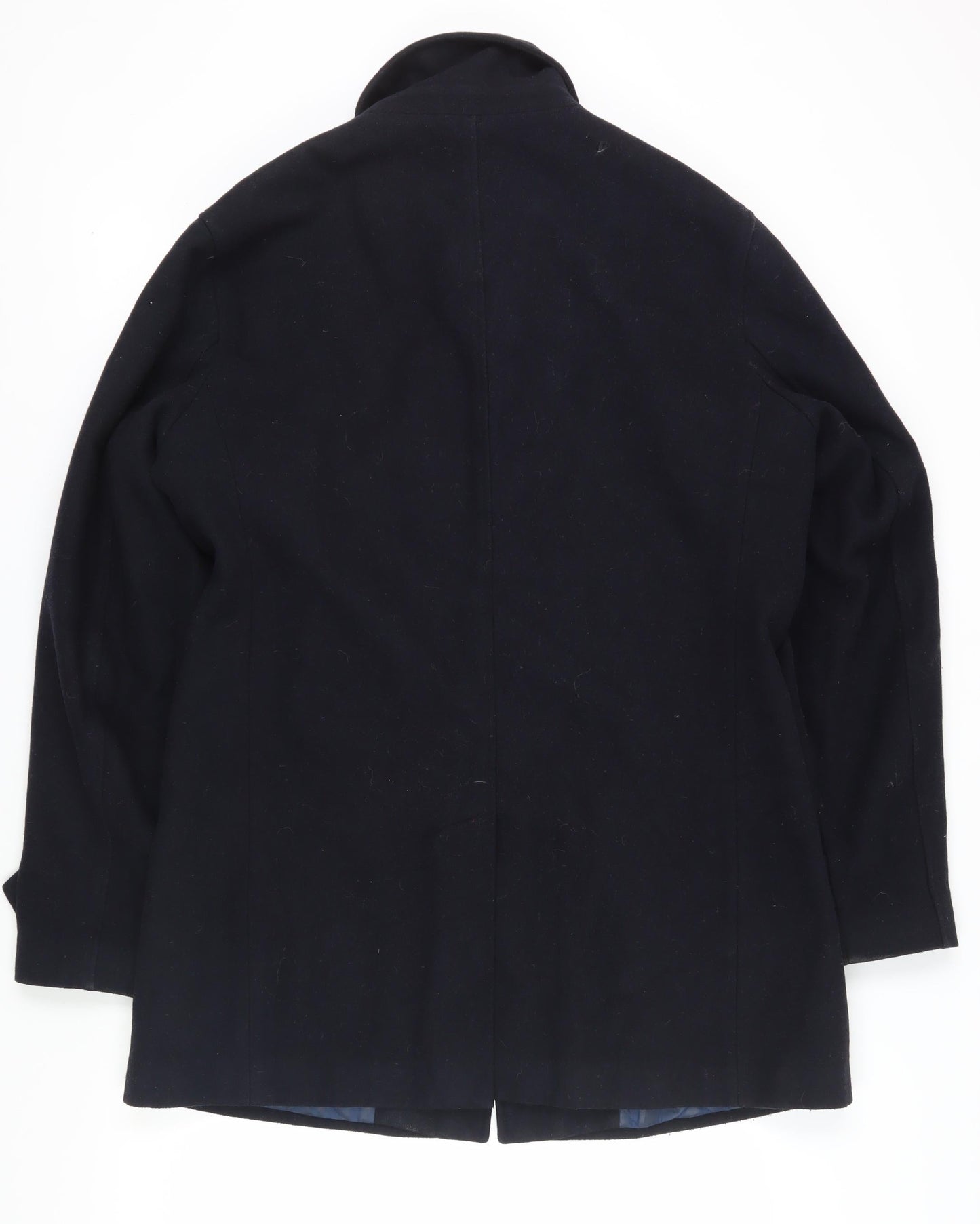 Mens UK Size L M&Co Blue Overcoat