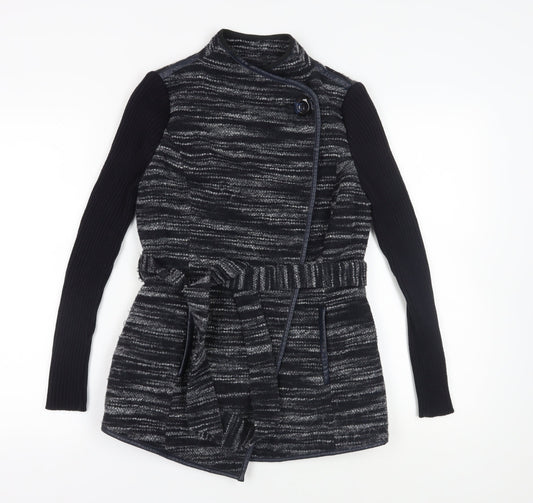 Womens UK Size 10 Marks and Spencer Black Belted