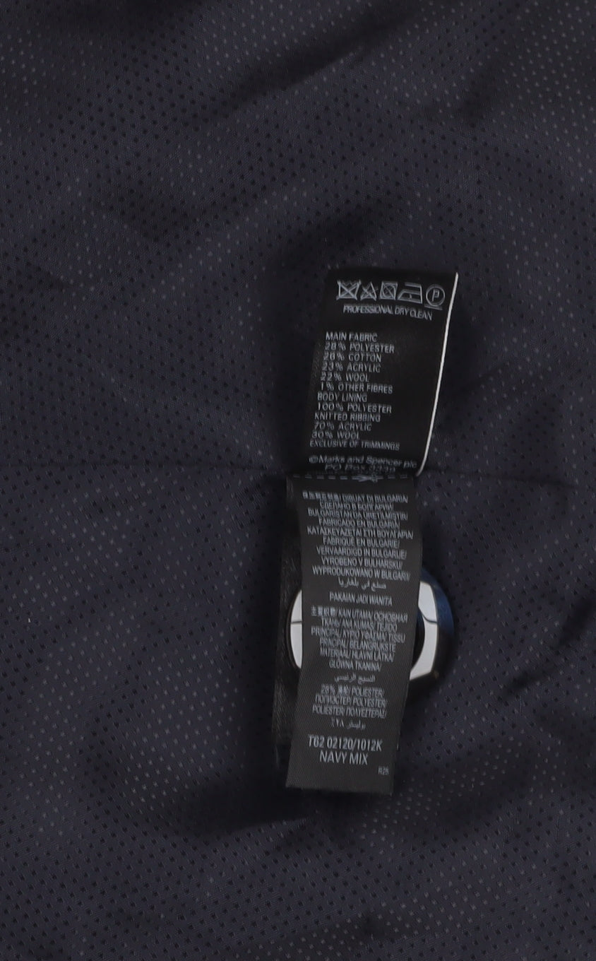 Womens UK Size 10 Marks and Spencer Black Belted